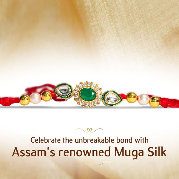 JPSR Prabhu Shriram Assam Silk Rakhi Gift Collection