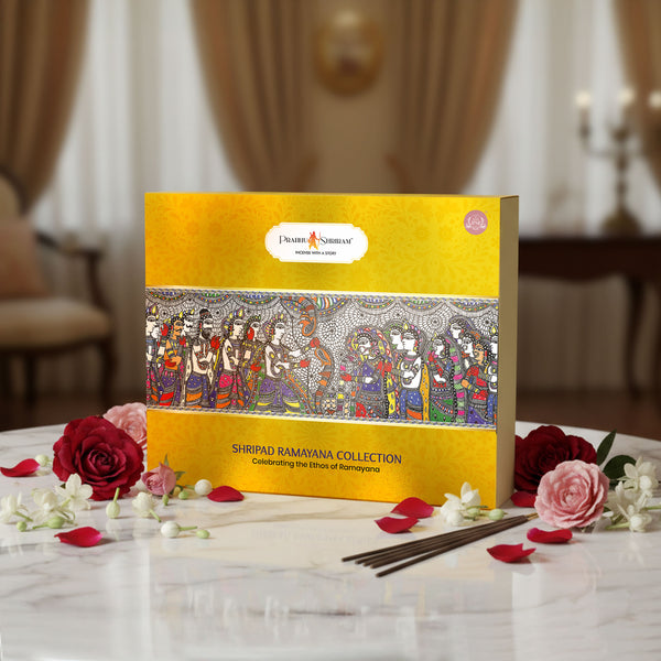 Divine Shripad Ramayana Luxury Incense Stick Gift Box – Pack of 10 JPSR Prabhu Shriram