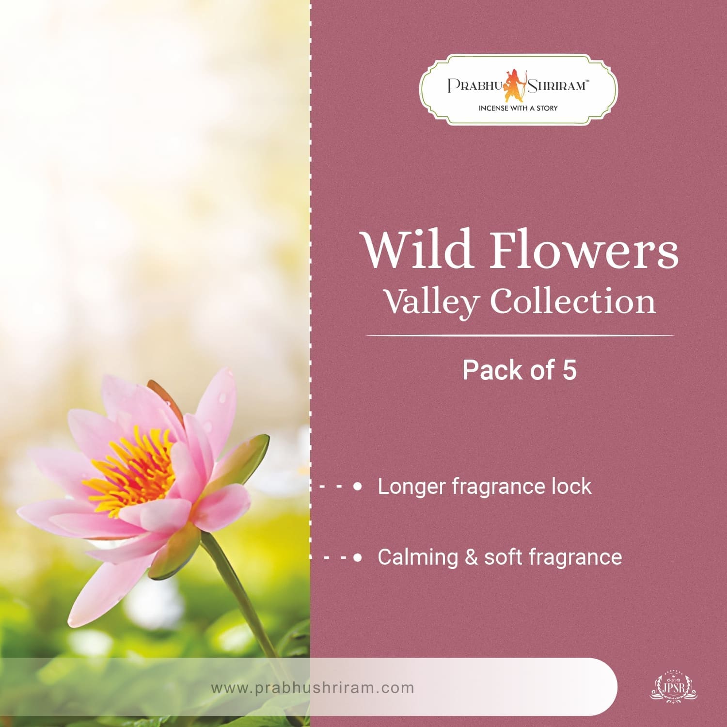 Wild Flower Valley Collection Premium Incense Sticks Gift Box
