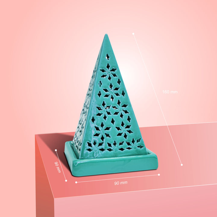 Pyramid Incense Cone Diffuser Sea Green – JPSR Prabhu Shriram