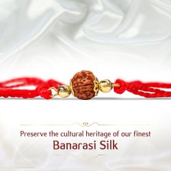 JPSR Prabhu Shriram Banarasi Silk Rakhi Gift Collection